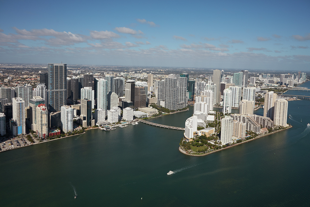 Miami skyline and waterfront
